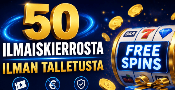 50 ilmaiskierrosta ilman talletusta
